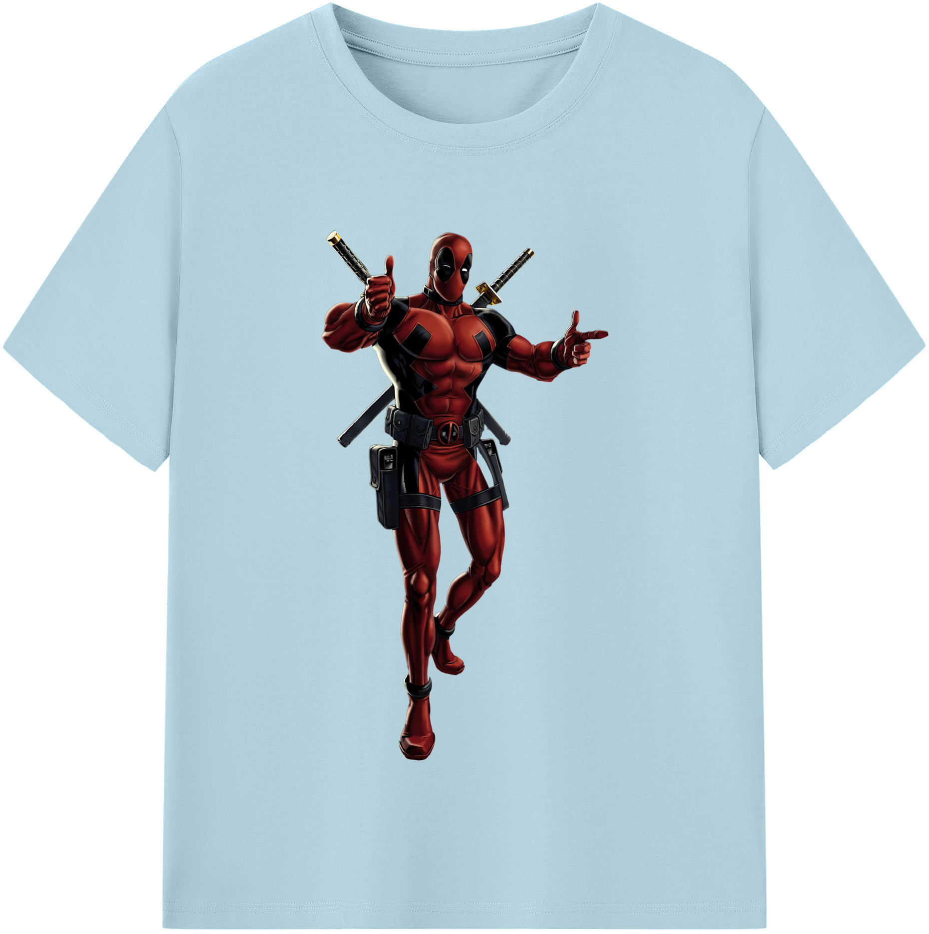 （画像用） Deadpool デッドプール 綿100％半袖Tシャツ（フロントプリント）
